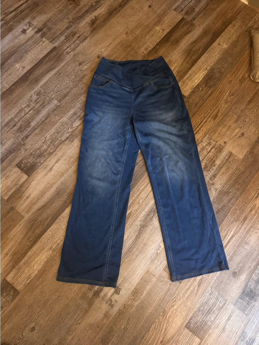 HALARA Dark Blue Wide-Leg Jeans